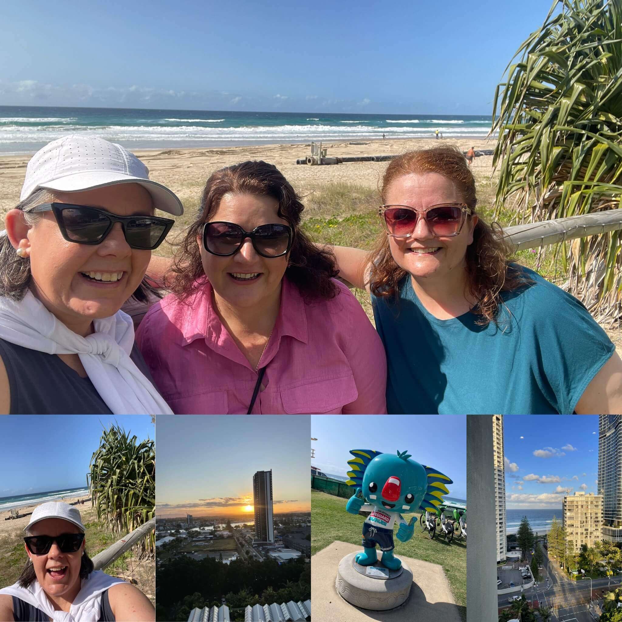 Business networking done differently. Relaxing on the Gold Coast with The Melbourne Health Writer Nerissa Bentley and Elise Doyle